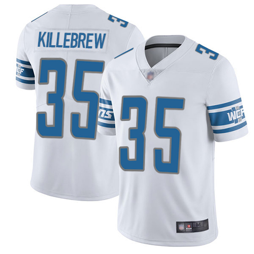 Detroit Lions Limited White Men Miles Killebrew Road Jersey NFL Football 35 Vapor Untouchable